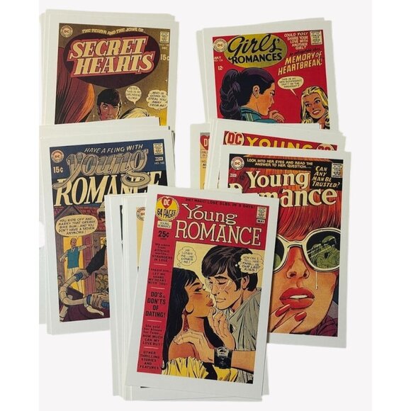 Romance Pulp Postcards Box 30 Vintage Inspired Designs DC Comics Chronicle Books - Picture 3 of 4